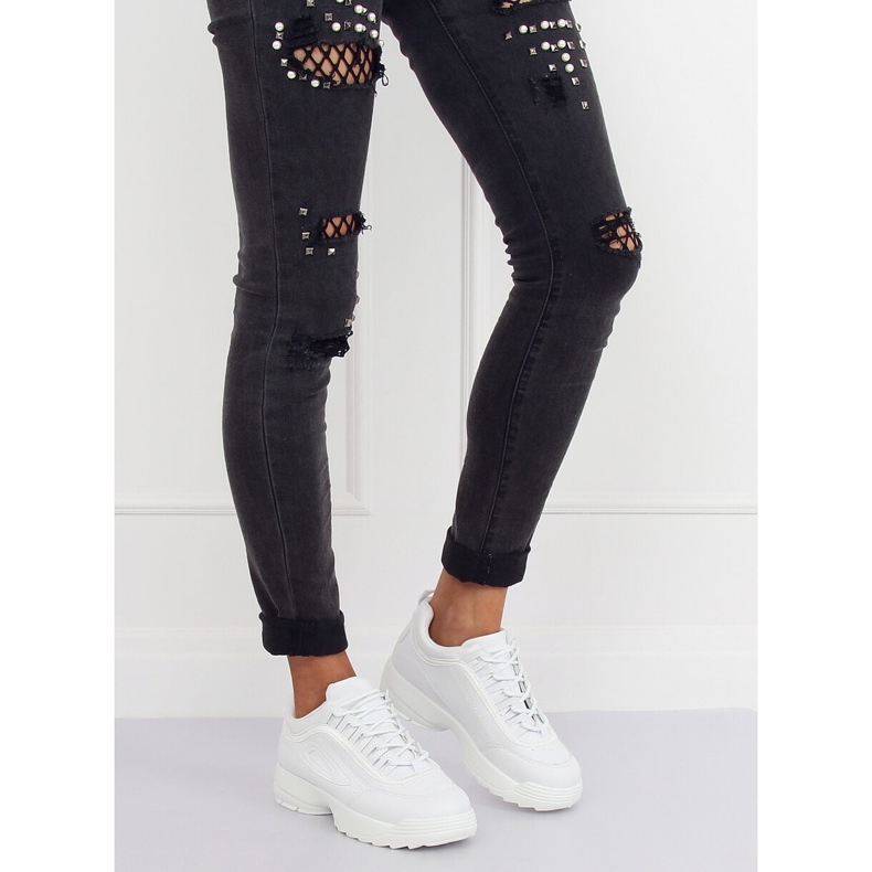 Zapatillas deportivas blancas D1909 Blanco 1 Zapatillas deportivas blancas D1909 Blanco 1