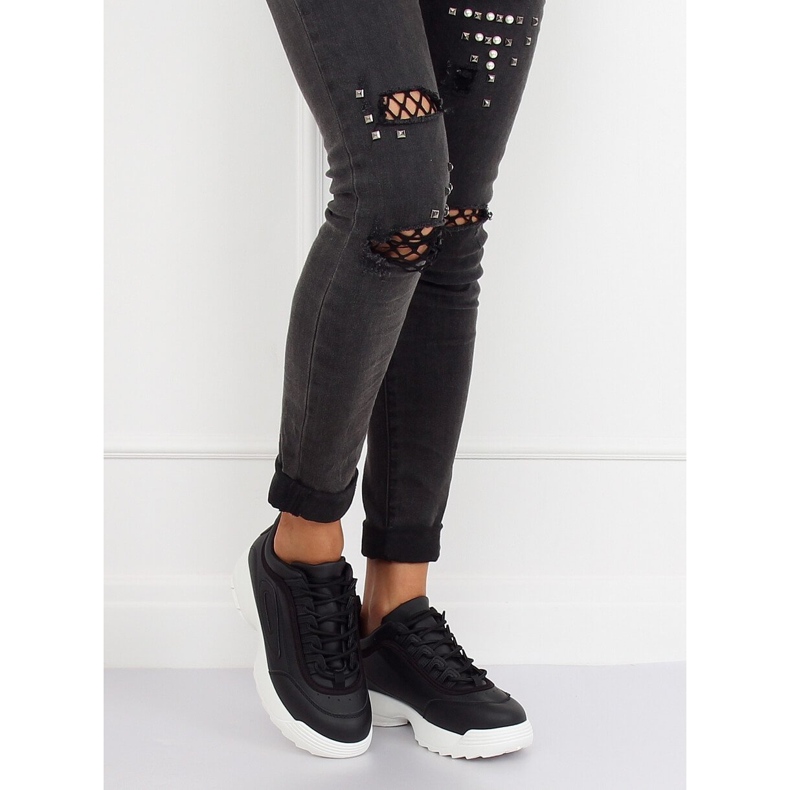 Zapatillas deportivas negras D1909 NEGRO / BLANCO 1