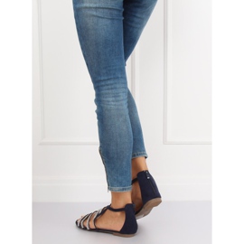 Sandalias azul marino para mujer LL6339 Azul 2