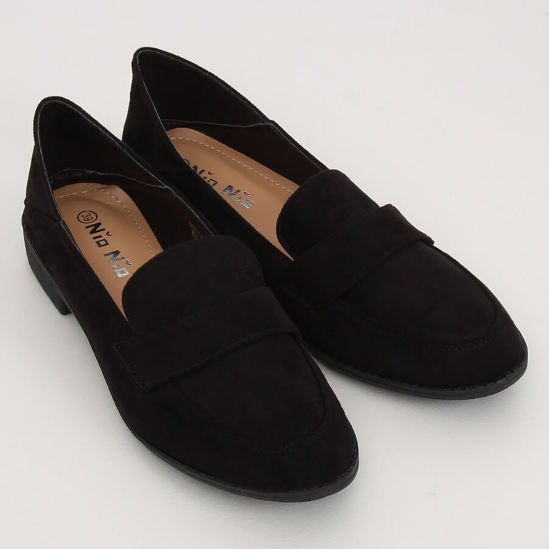 Mocasines negros de mujer MB188-117 Negro 1