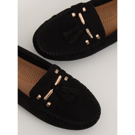 Black Mocasines negros de mujer L7183 Black 4
