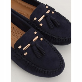 Mocasines azul marino para mujer L7183 Azul 1