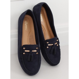 Mocasines azul marino para mujer L7183 Azul 2