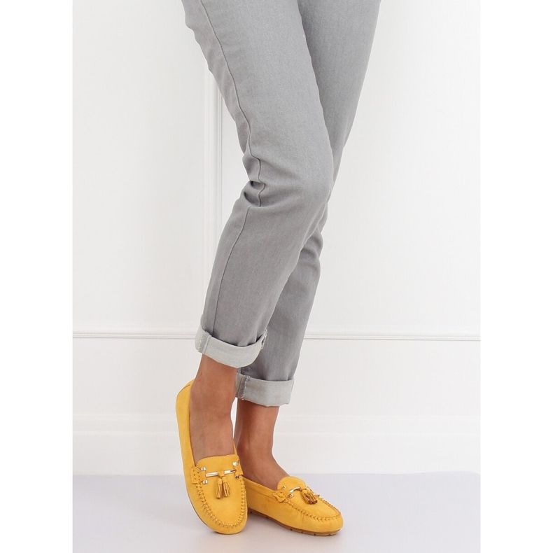 Mocasines Amarillos para Mujer L7183 Amarillo 1 Mocasines Amarillos para Mujer L7183 Amarillo 1