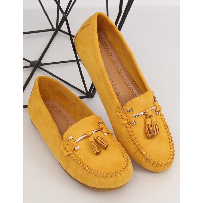 Mocasines Amarillos para Mujer L7183 Amarillo 2 Mocasines Amarillos para Mujer L7183 Amarillo 2