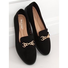 Mocasines negros de mujer 1631-123 Black 3