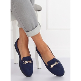 Mocasines de mujer azul marino 1631-123 D. Blue 1