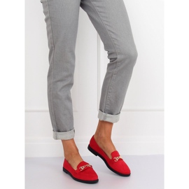 Mocasines de mujer rojos 1631-123 Red 3