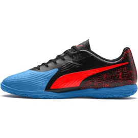 Botas de fútbol Puma One 19.4 It M 105496 01 negro - azul multicolor 2