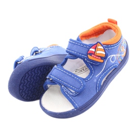Sandalias infantiles American Club azul TEN36 naranja 5