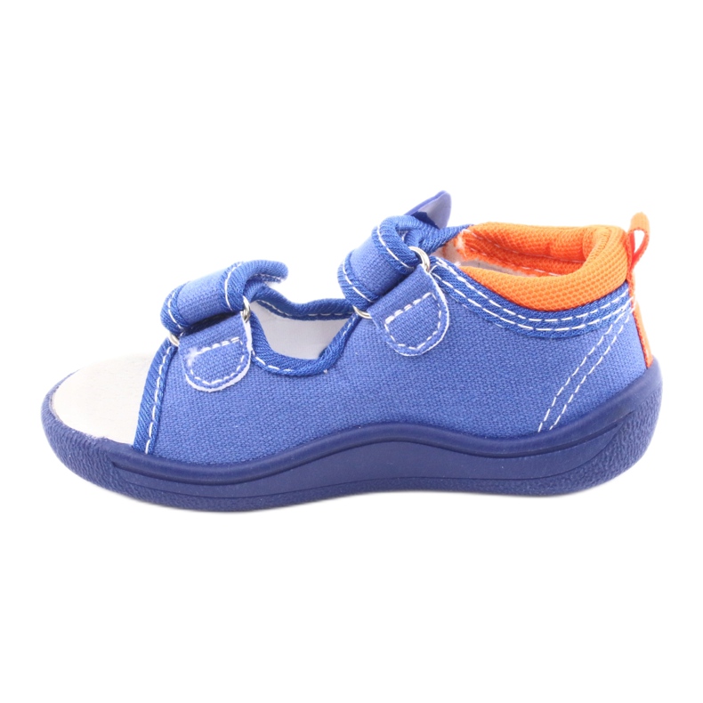 Sandalias infantiles American Club azul TEN36 naranja 2