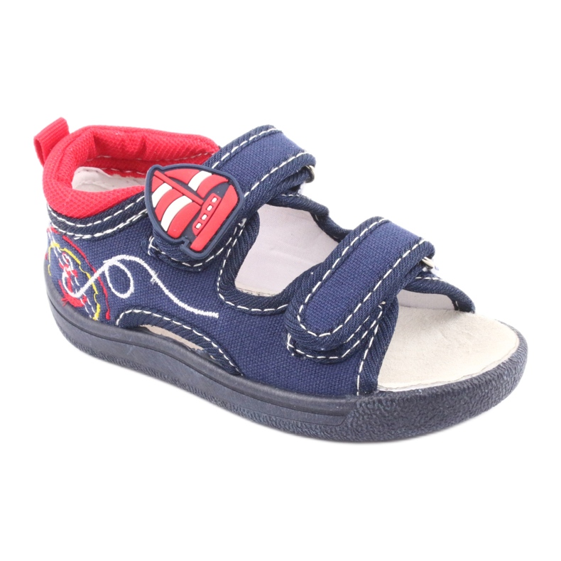American Club sandalias infantil azul marino TEN36 rojo 1