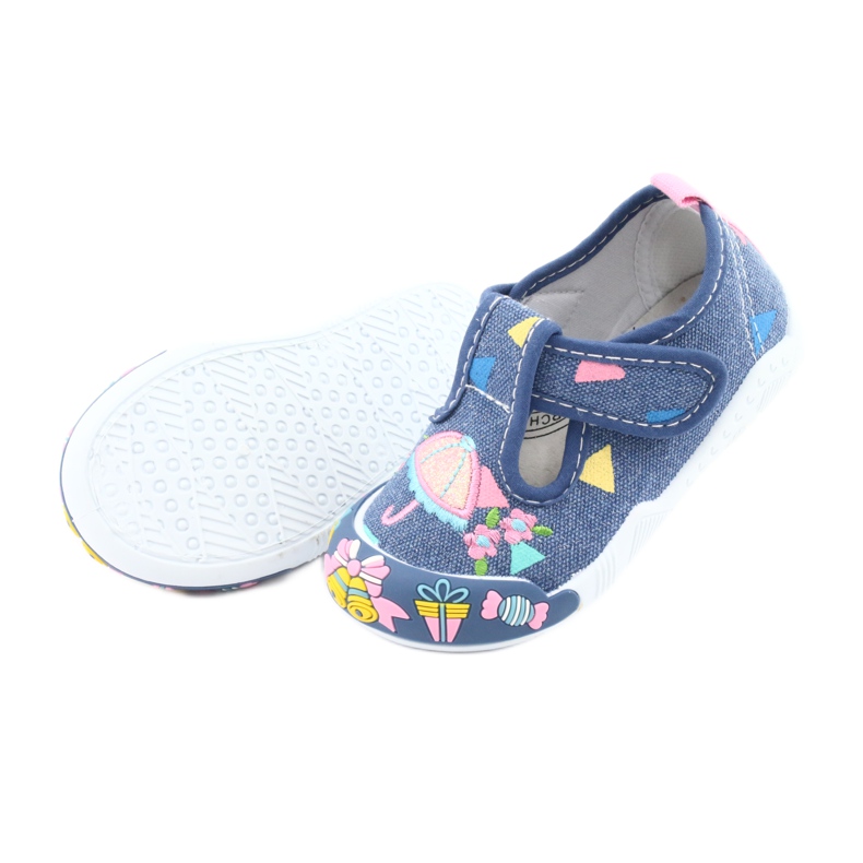 Zapatillas American Club inserto de cuero TEN30 azul rosa 5