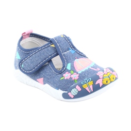 Zapatillas American Club inserto de cuero TEN30 azul rosa 1