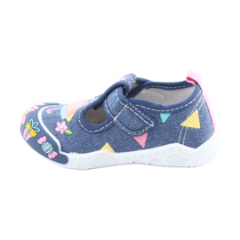 Zapatillas American Club inserto de cuero TEN30 azul rosado 2