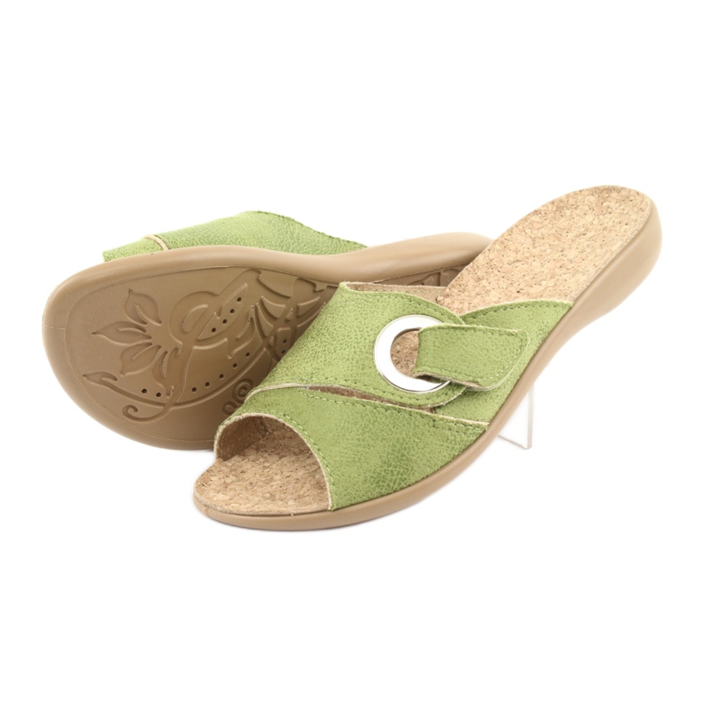 Zapatos de mujer befado pu 265D008 verde 4