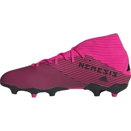 Botas de fútbol adidas Nemeziz 19.3 Fg M F34388 rosa rosado negro 1
