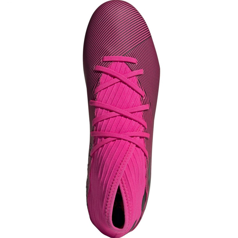 Botas de fútbol adidas Nemeziz 19.3 Fg M F34388 rosa rosado negro 2