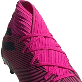 Botas de fútbol adidas Nemeziz 19.3 Fg M F34388 rosa rosado negro 3
