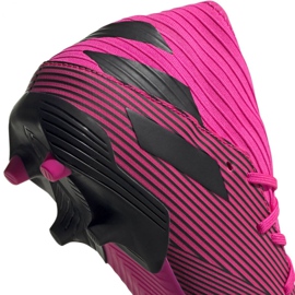 Botas de fútbol adidas Nemeziz 19.3 Fg M F34388 rosa rosado negro 4