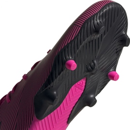 Botas de fútbol adidas Nemeziz 19.3 Fg M F34388 rosa rosado negro 5