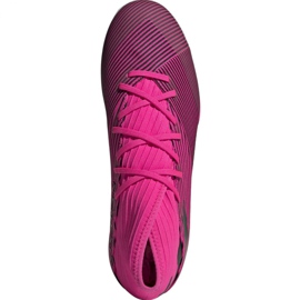 Botas de fútbol adidas Nemeziz 19.3 In M F34411 rosa gris negro 2