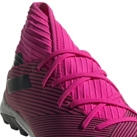 Botas de fútbol adidas Nemeziz 19.3 Tf M F34426 rosa rosado negro 3