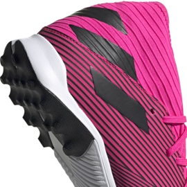 Botas de fútbol adidas Nemeziz 19.3 Tf M F34426 rosa rosado negro 4