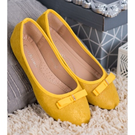 GUAPISSIMA Bailarinas con purpurina amarillo 2