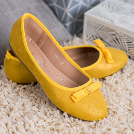 GUAPISSIMA Bailarinas con purpurina amarillo 3