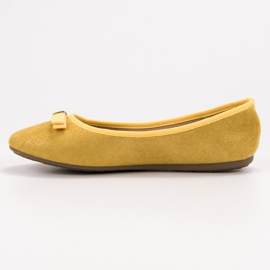 GUAPISSIMA Bailarinas con purpurina amarillo 5