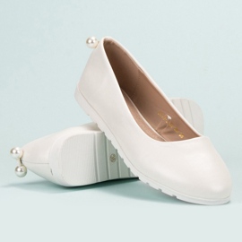 SHELOVET Bailarinas blancas blanco 5