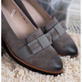 Bombas Con Lazo VINCEZA gris 3
