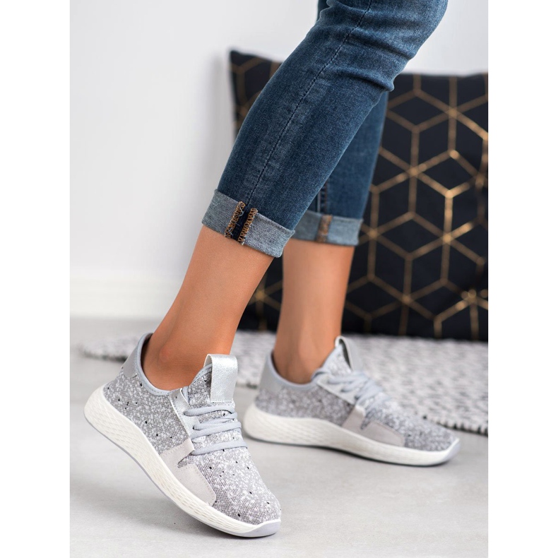 SHELOVET Calzado deportivo sin cordones gris 2