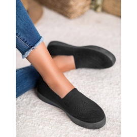 SHELOVET Slipons Textiles negro 2