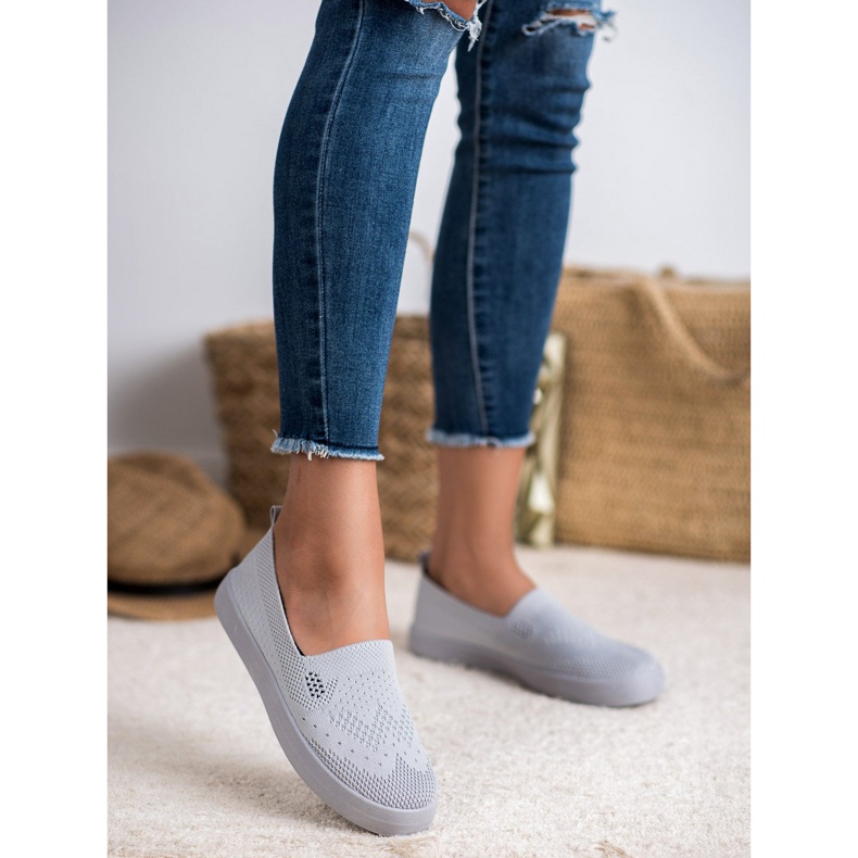 SHELOVET Slipons Textiles gris 1