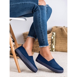 SHELOVET Slipons Textiles azul 5