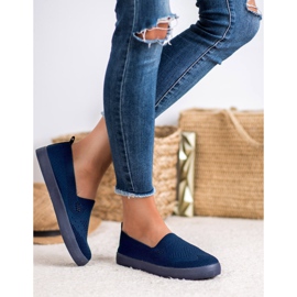SHELOVET Slipons Textiles azul 4