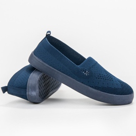 SHELOVET Slipons Textiles azul 3