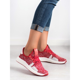 SHELOVET Calzado deportivo sin cordones rojo 2