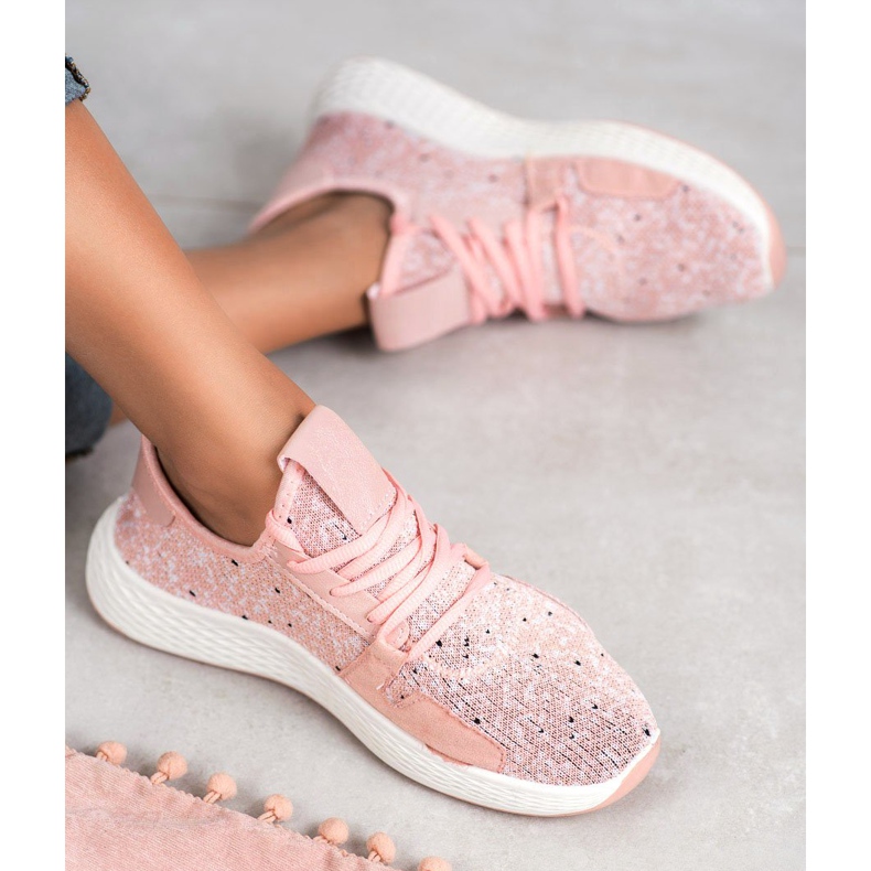 SHELOVET Calzado deportivo sin cordones rosa 1