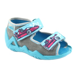 Calzado infantil befado 250P085 azul gris 1