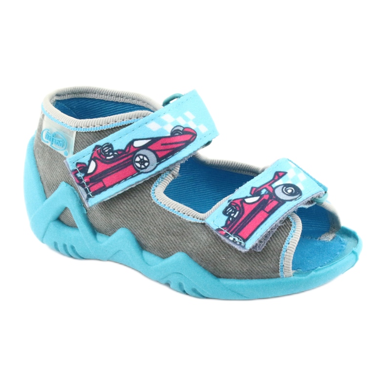 Calzado infantil befado 250P085 azul gris 1