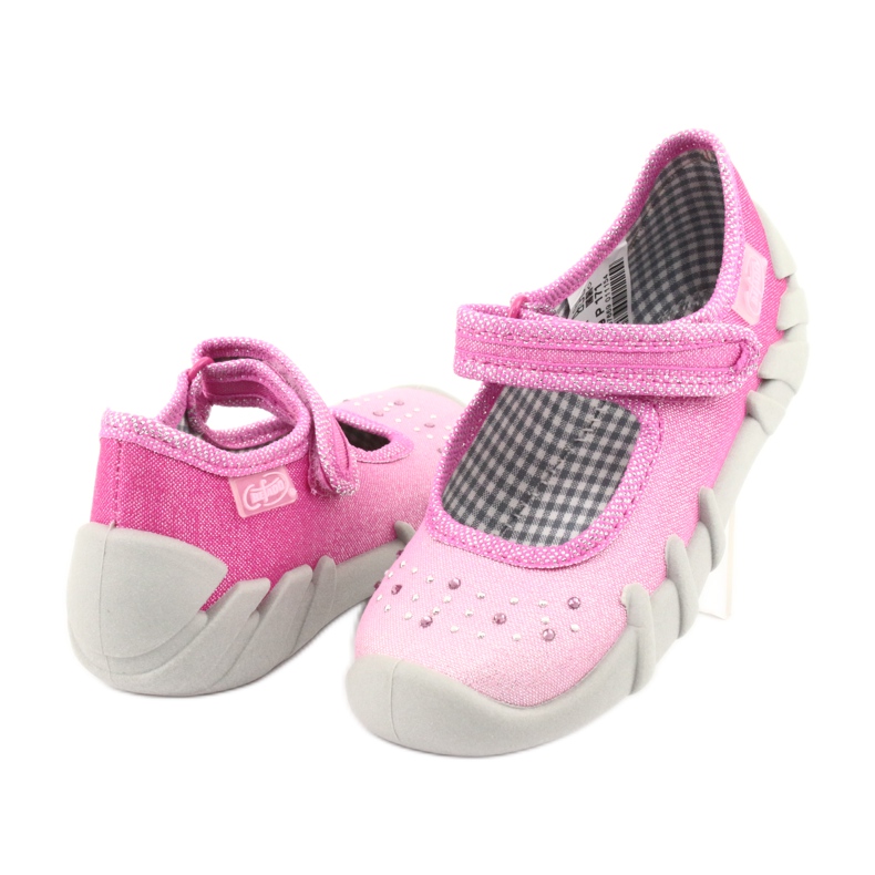 Calzado infantil befado 109P171 rosa gris 4