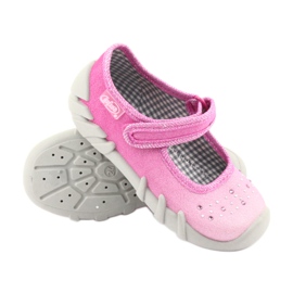 Calzado infantil befado 109P171 rosado gris 3