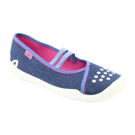 Calzado infantil befado 116Y253 azul marino azul rosa 1