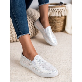 SHELOVET Zapatillas sin cordones de moda gris 2