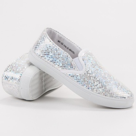 SHELOVET Zapatillas sin cordones de moda gris 1