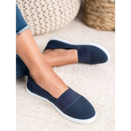 SHELOVET Zapatillas slip-on azul marino 3
