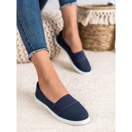SHELOVET Zapatillas slip-on azul marino 4